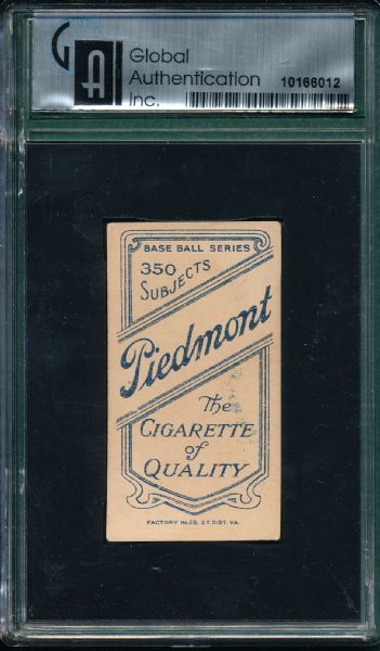 1909-1911 T206 Fiene, Portrait, Piedmont Cigarettes GAI 3