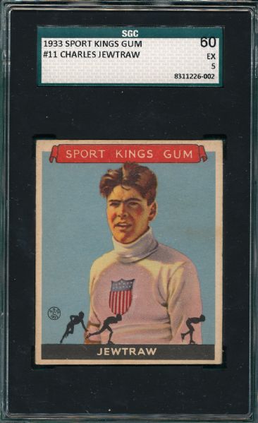 1933 Sports Kings #11 Charles Jewtraw SGC 60