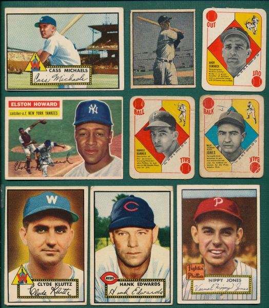 1951-56 Berk Ross & Topps Lot of (11)
