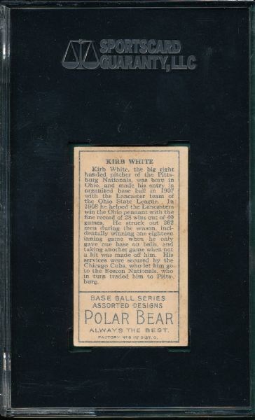 1911 T205 White Polar Bear Tobacco SGC 50 *SP*