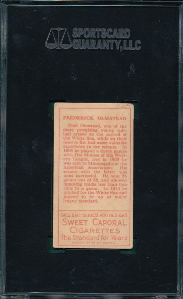 1911 T205 Olmstead Sweet Caporal Cigarettes SGC 40