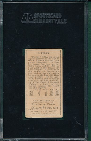 1911 T205 Pelty Honest Long Cut SGC 40