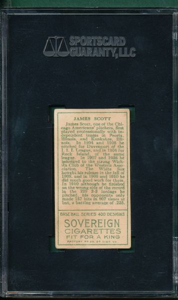 1911 T205 Scott Sovereign Cigarettes SGC 40