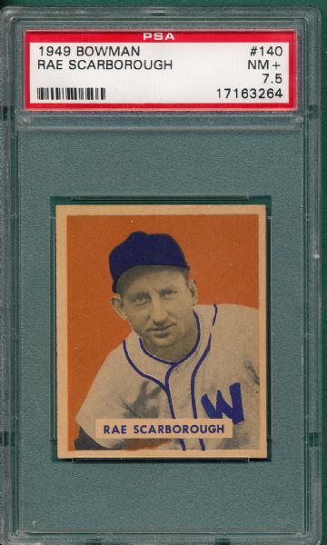1949 Bowman #140 Rae Scarborough PSA 7.5