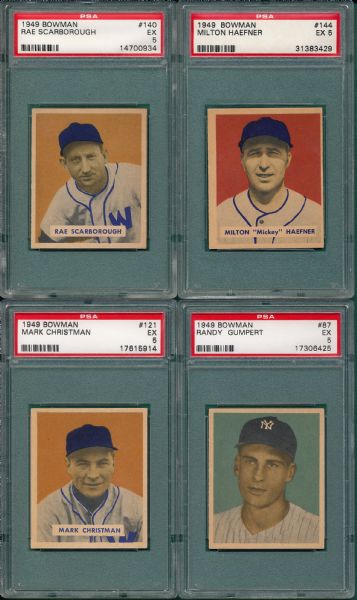 1949 Bowman (6) Card Lot PSA 5 W/ Blatnick