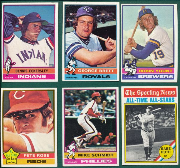 1976 Topps Baseball Partial Set (584/660) Plus (28) Traded