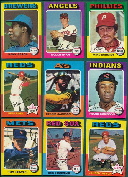 1975 Topps Baseball Partial Set (590/660) 