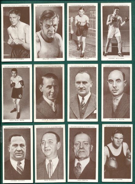 1938 Churchman Boxing Lot of (20) W/ Carnera