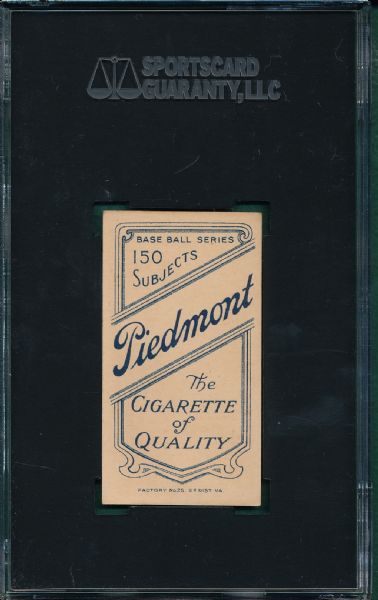 1909-1911 T206 Powell Piedmont Cigarettes SGC 60