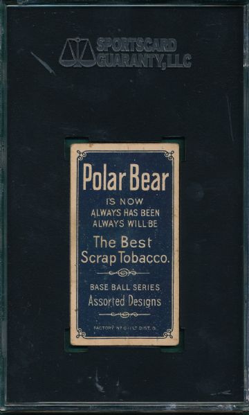 1909-1911 T206 Wheat Polar Bear Tobacco SGC 35