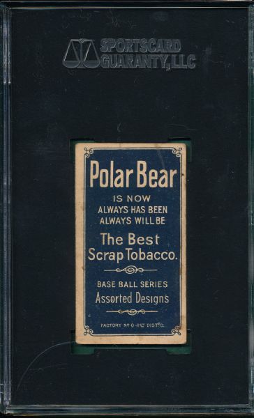 1909-1911 T206 Pfeister, Seated, Polar Bear Tobacco SGC 35