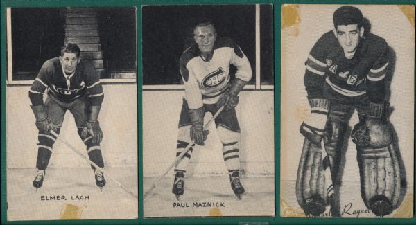 1948-52 Hockey Exhibits Lot of (6) W/ Dickey Moore