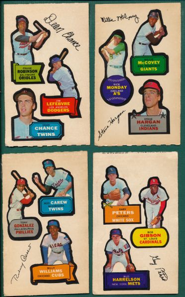 1968 Topps Action All Stars Lot of (10) W/ Gibson