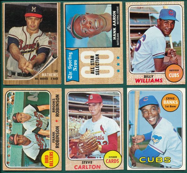 1959-69 Baseball Card Lot of (18) W/ Musial