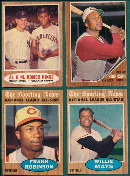 1959-69 Baseball Card Lot of (18) W/ Musial