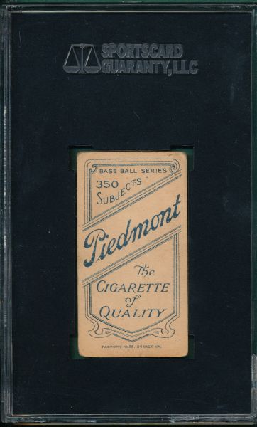 1909-1911 T206 Westlake Piedmont Cigarettes SGC 40 *Southern League*