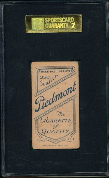 1909-1911 T206 Perdue Piedmont Cigarettes SGC 40 *Southern League*