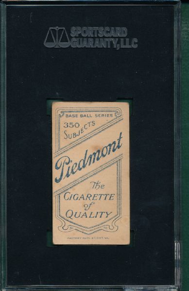 1909-1911 T206 Stark Piedmont Cigarettes SGC 40 *Southern League*