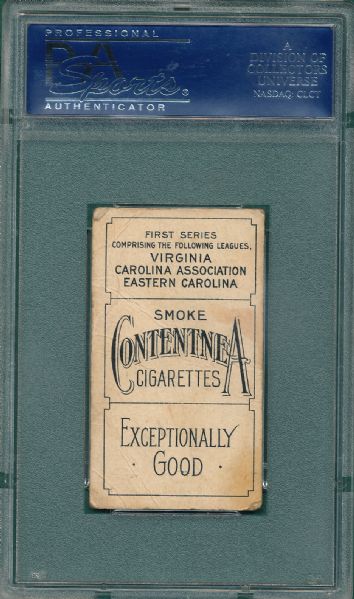 1910 T209 McGeehan, Color, Contentnea Cigarettes PSA 2