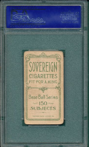 1909-1911 T206 Beaumont Sovereign Cigarettes PSA 1