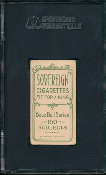 1909-1911 T206 Ritchey Sovereign Cigarettes SGC 40