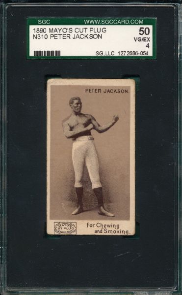 1890 N310 Boxing Peter Jackson Mayo's Cut Plug SGC 50