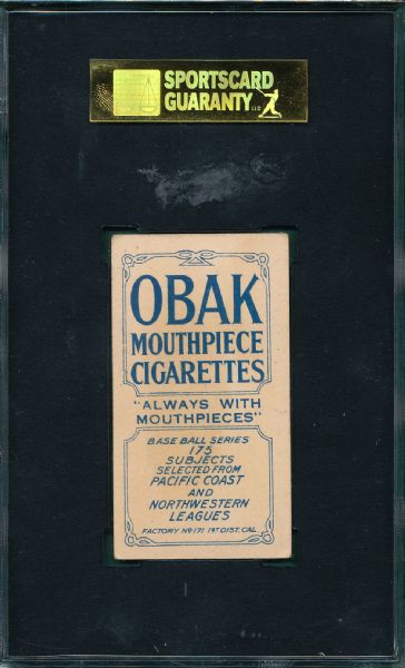 1910 T212-2 Martinke Obak Cigarettes SGC 40 *Presents Better*