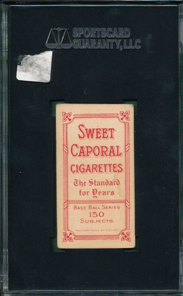 1909-1911 T206 Ames, Portrait, Sweet Caporal Cigarettes SGC 50