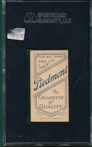 1909-1911 T206 Demmitt, New York, Piedmont Cigarettes SGC 50