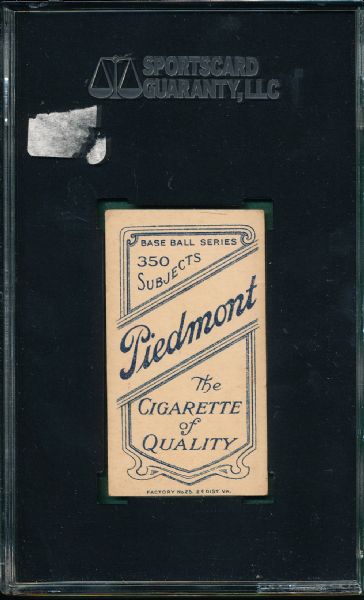 1909-1911 T206 Cravath Piedmont Cigarettes SGC 60