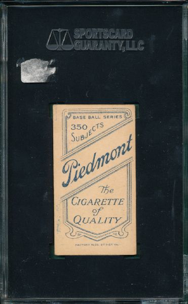 1909-1911 T206 Kisinger Piedmont Cigarettes SGC 50