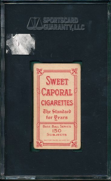 1909-1911 T206 Leifeld, Pitching, Sweet Caporal Cigarettes SGC 40