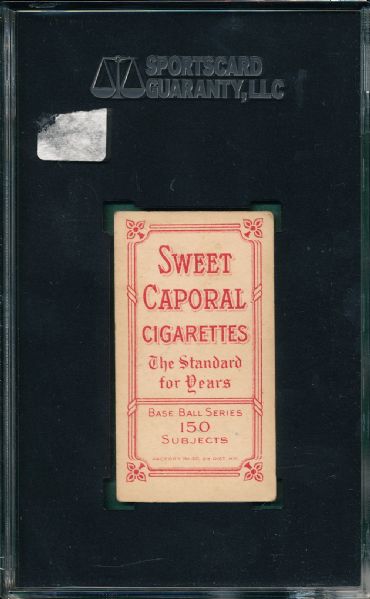 1909-1911 T206 Seymour, Batting, Sweet Caporal Cigarettes SGC 50