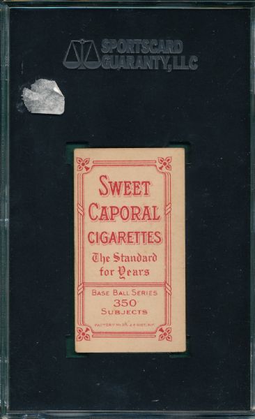 1909-1911 T206 White, Doc, Portrait, Sweet Caporal Cigarettes SGC 50