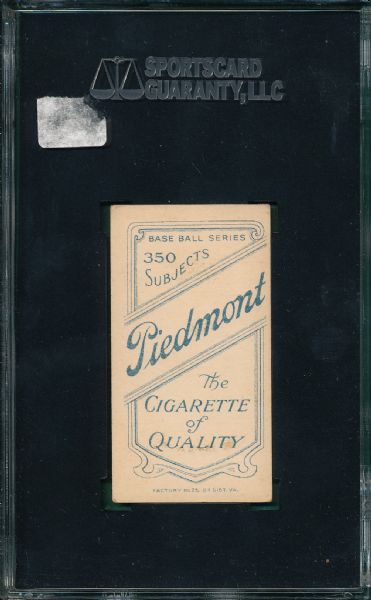 1909-1911 T206 Strang Piedmont Cigarettes SGC 60