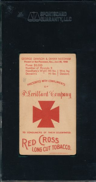 1893 N266 Dawson/Needham Red Cross Tobacco SGC 30