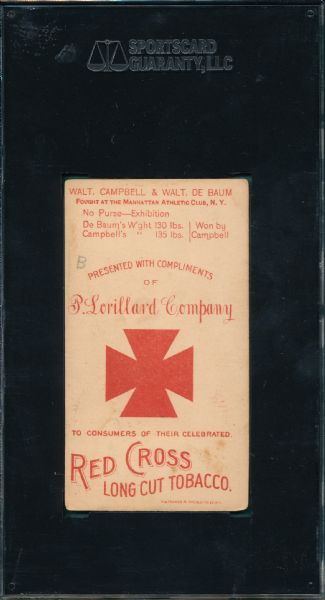1893 N266 DeBaum/Campbell Red Cross Tobacco SGC 30