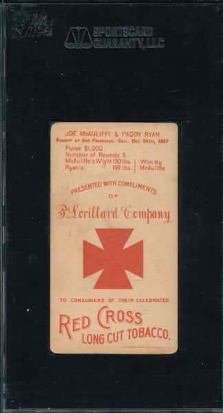 1893 N266 Ryan/McAuliffe Red Cross Tobacco SGC 50