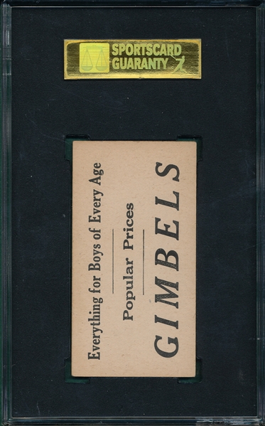 1916 M101-4 #145 Bob Roth, Gimbels, SGC 70 *Wet Sheet Transfer*