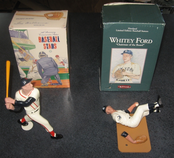 1988 Hartland Statue 25th Anniversary Ted Williams & Whitey Ford, Lot of (2)