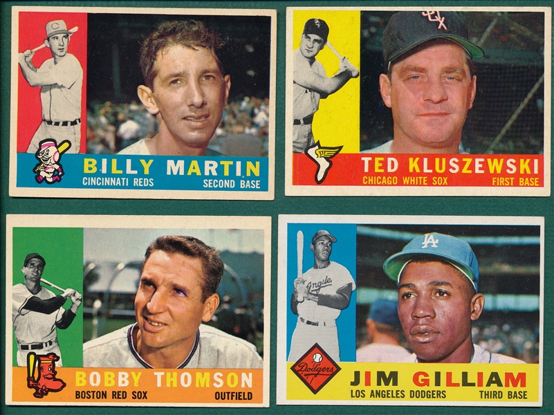 1960 Topps (10) Card Lot W/ Martin