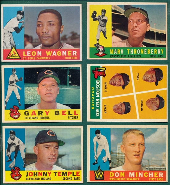 1960 Topps (10) Card Lot W/ Martin