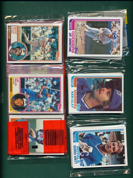 1982-83 Topps Rack Pack Lot of (3) W/ George Brett
