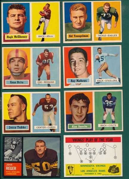 1957-66 Football Lot of (46) W/ Hugh McElhenny