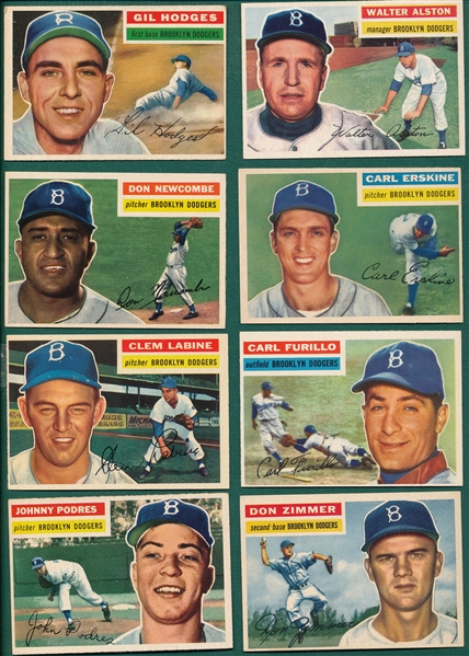 1956 Topps Baseball Partial Set (271/340) W/ Clemente *Crease Free*