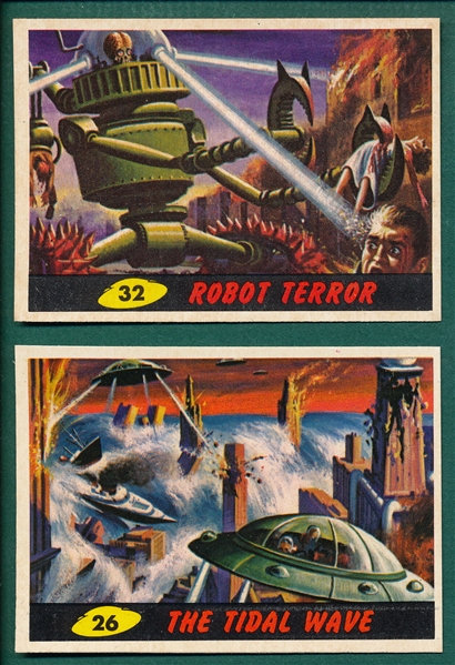 1962 Topps Mars Attacks (2) Card Lot