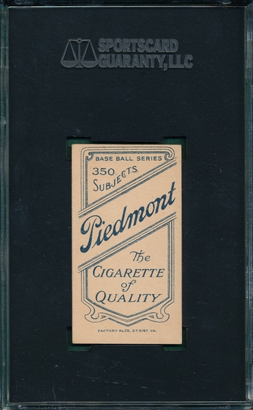 1909-1911 T206 Slagle Piedmont Cigarettes SGC 60