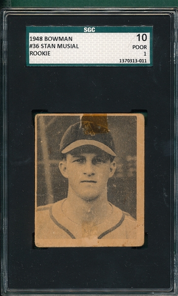 1948 Bowman #36 Stan Musial *Rookie* 