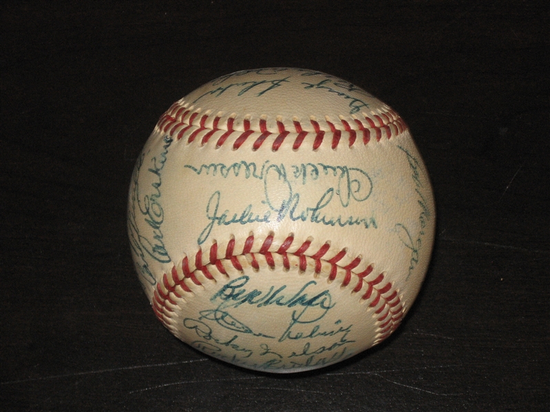 1952 Brooklyn Dodgers Team Signed Ball *Authenticated*