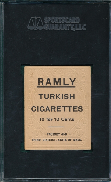 1909 T204 Hartzell Ramly Cigarettes SGC 60